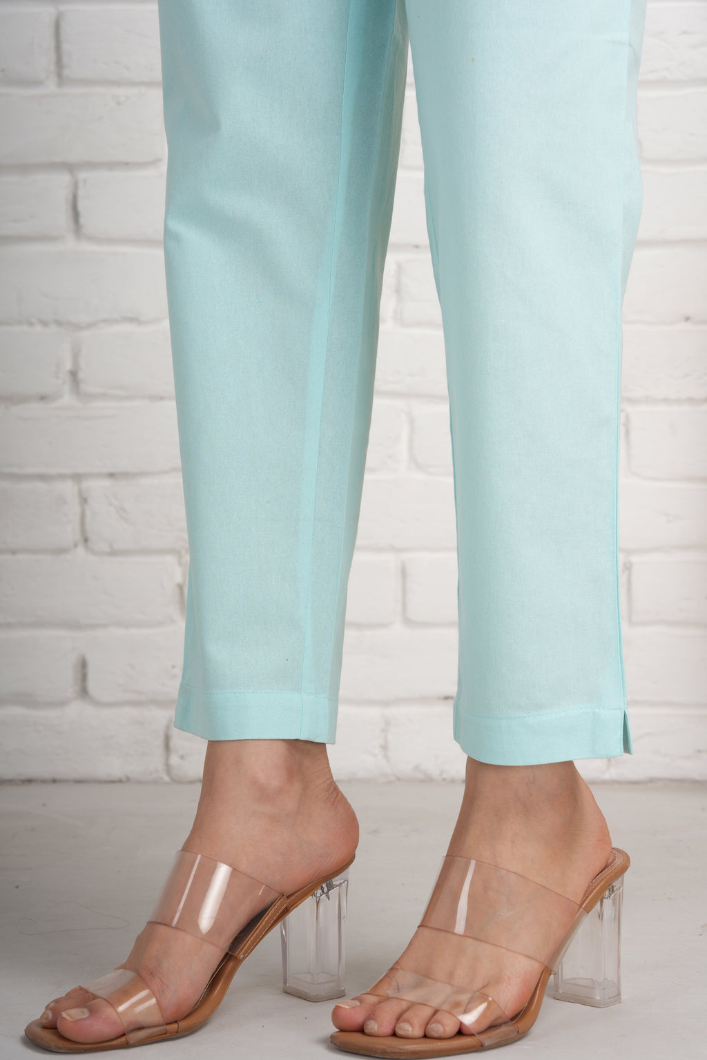 Sky Blue Cotton Pants