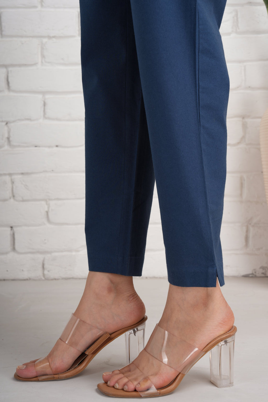 Navy Blue Cotton Pants