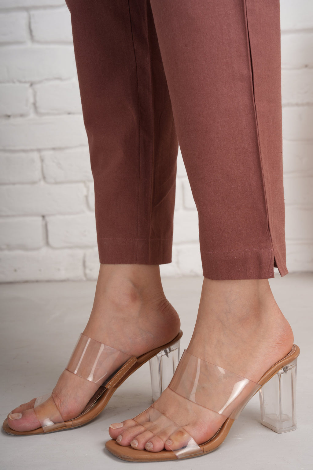 Rose Taupe Cotton Pants