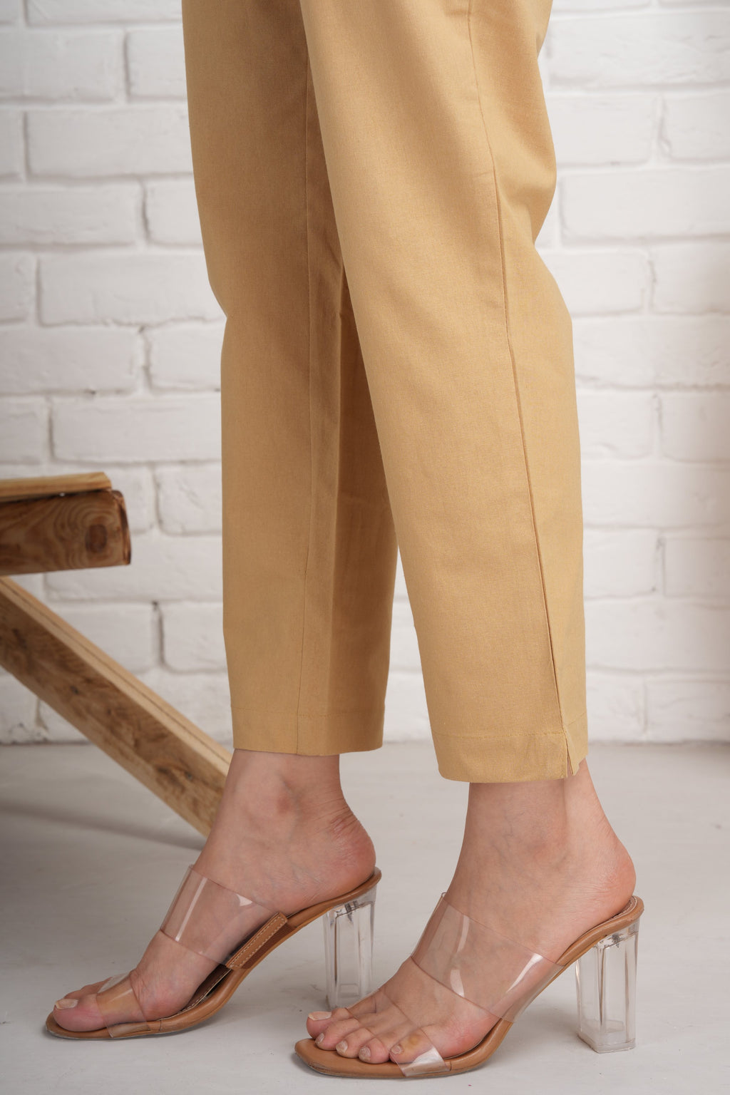 Coffee Brown Cotton Pants