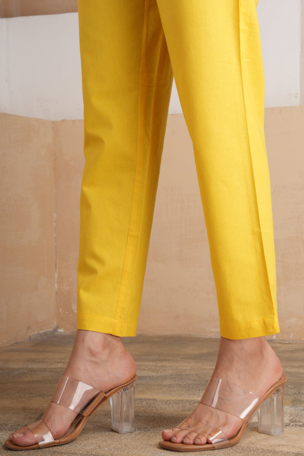 Yellow Cotton Pants
