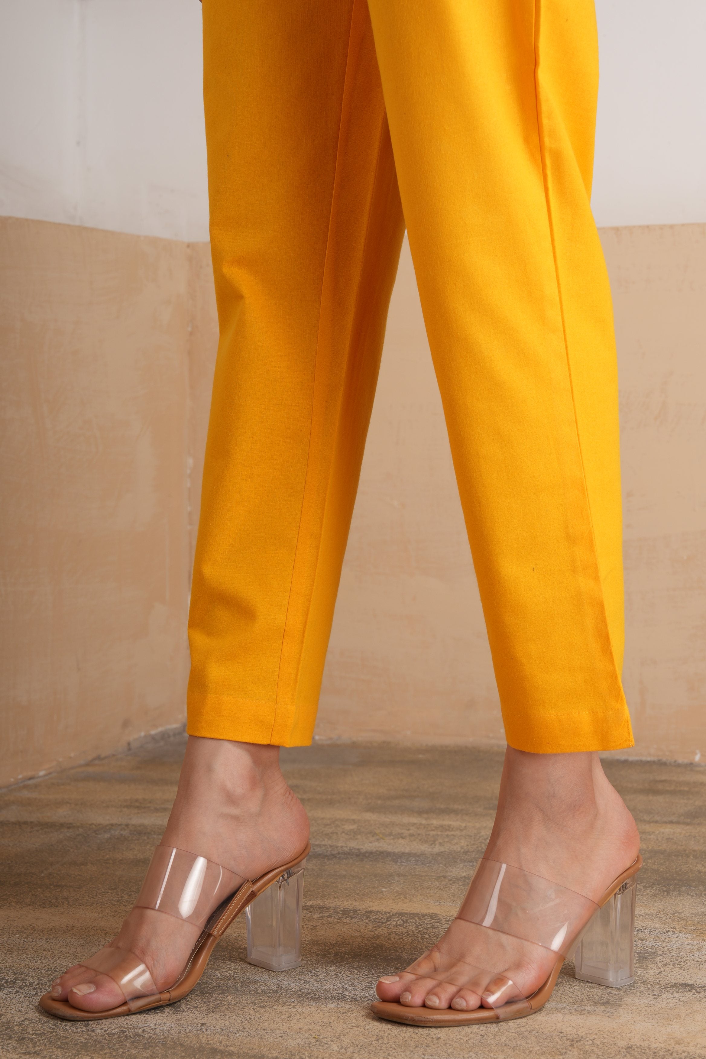 Mango Glow Cotton Pants