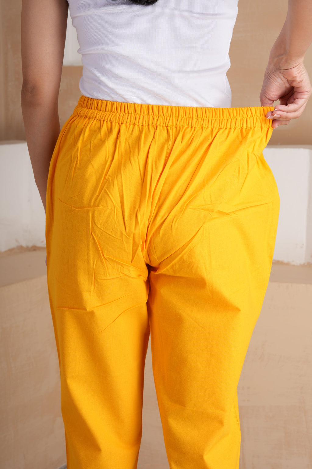 Mango Glow Cotton Pants