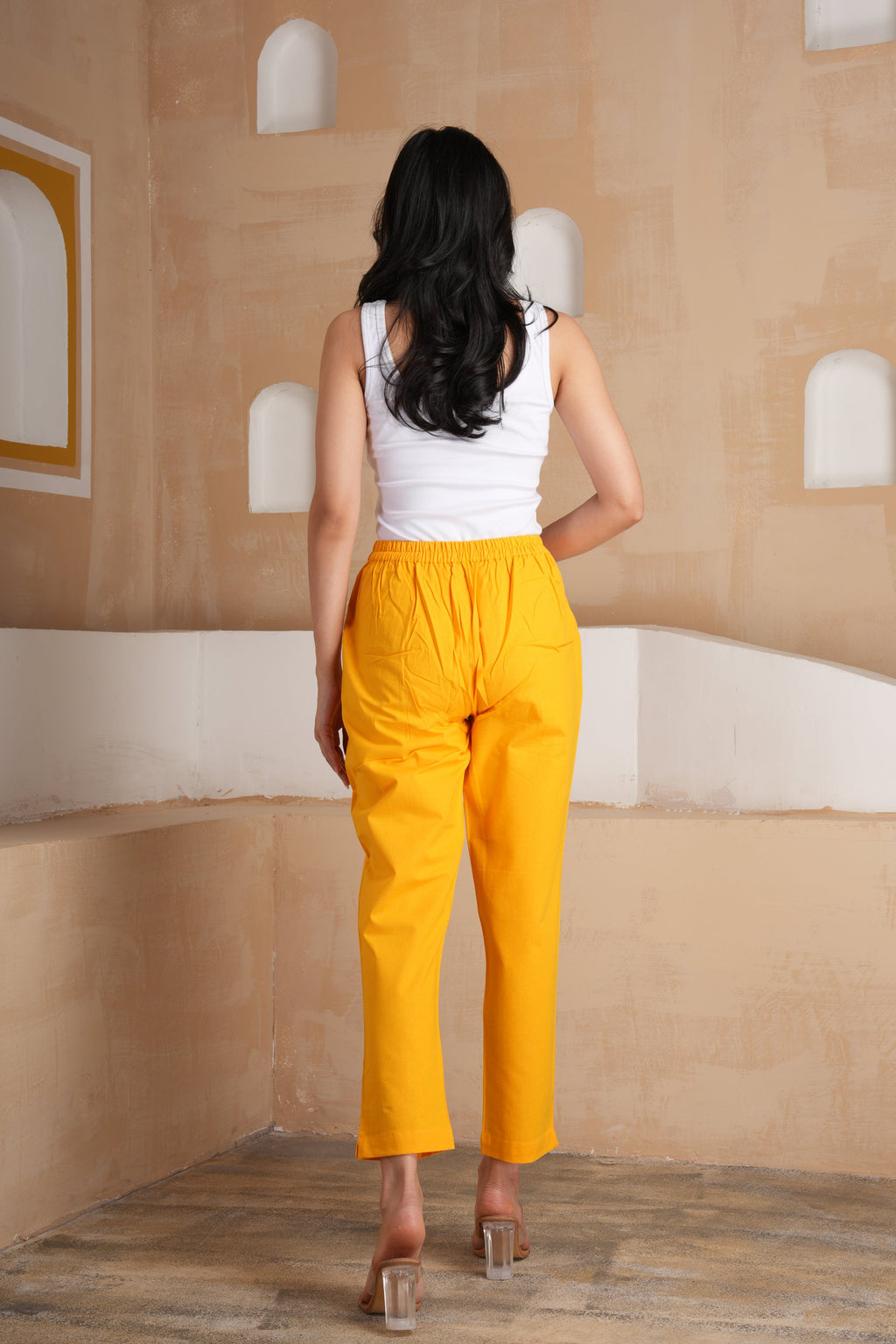 Mango Glow Cotton Pants