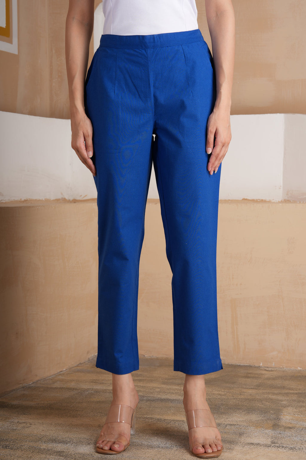 Royal Blue Cotton Pants