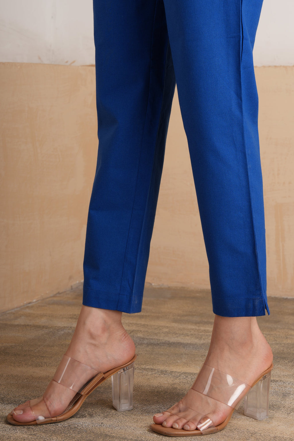 Royal Blue Cotton Pants