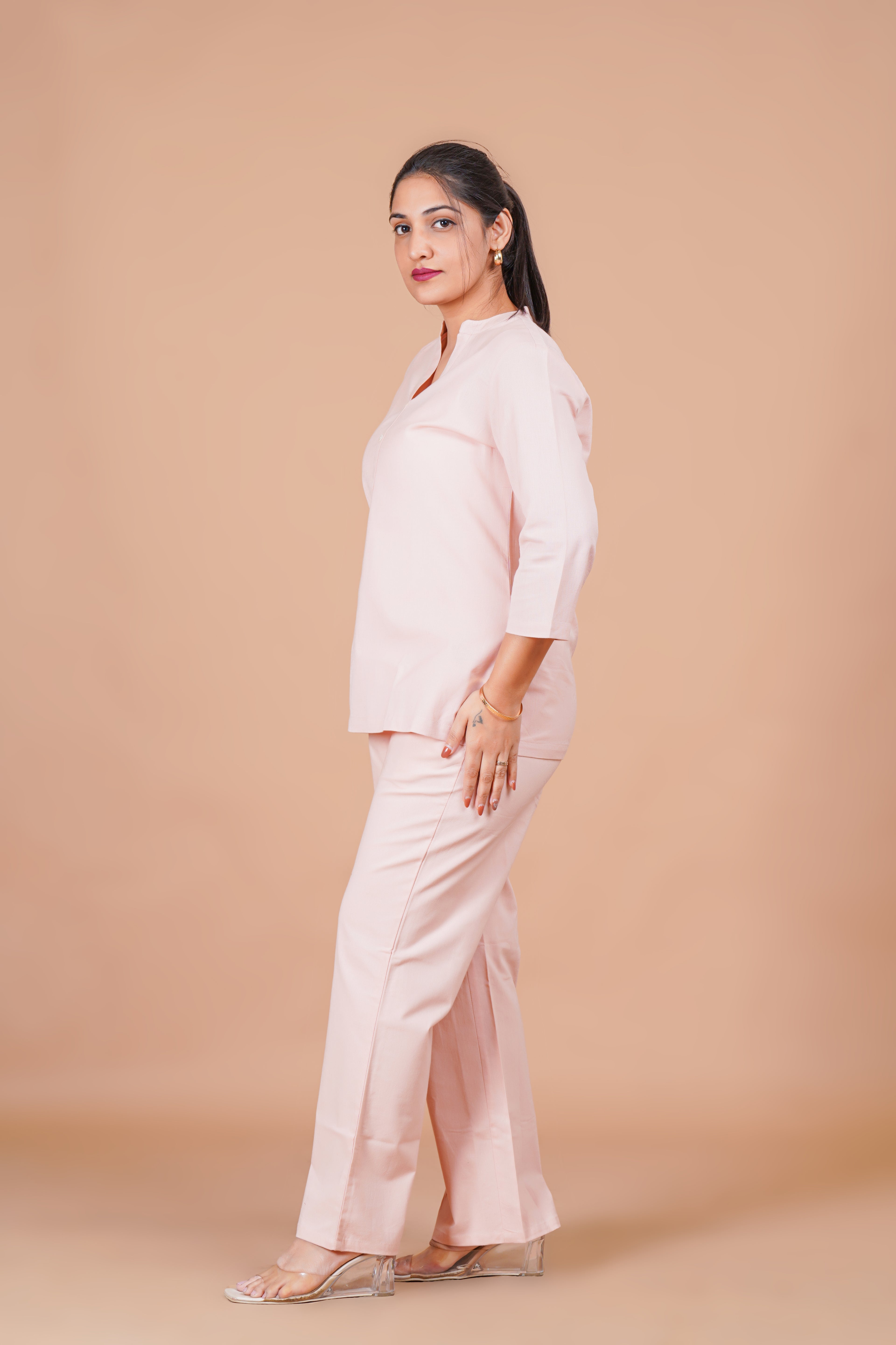 Salmon Pink Co-ords Set