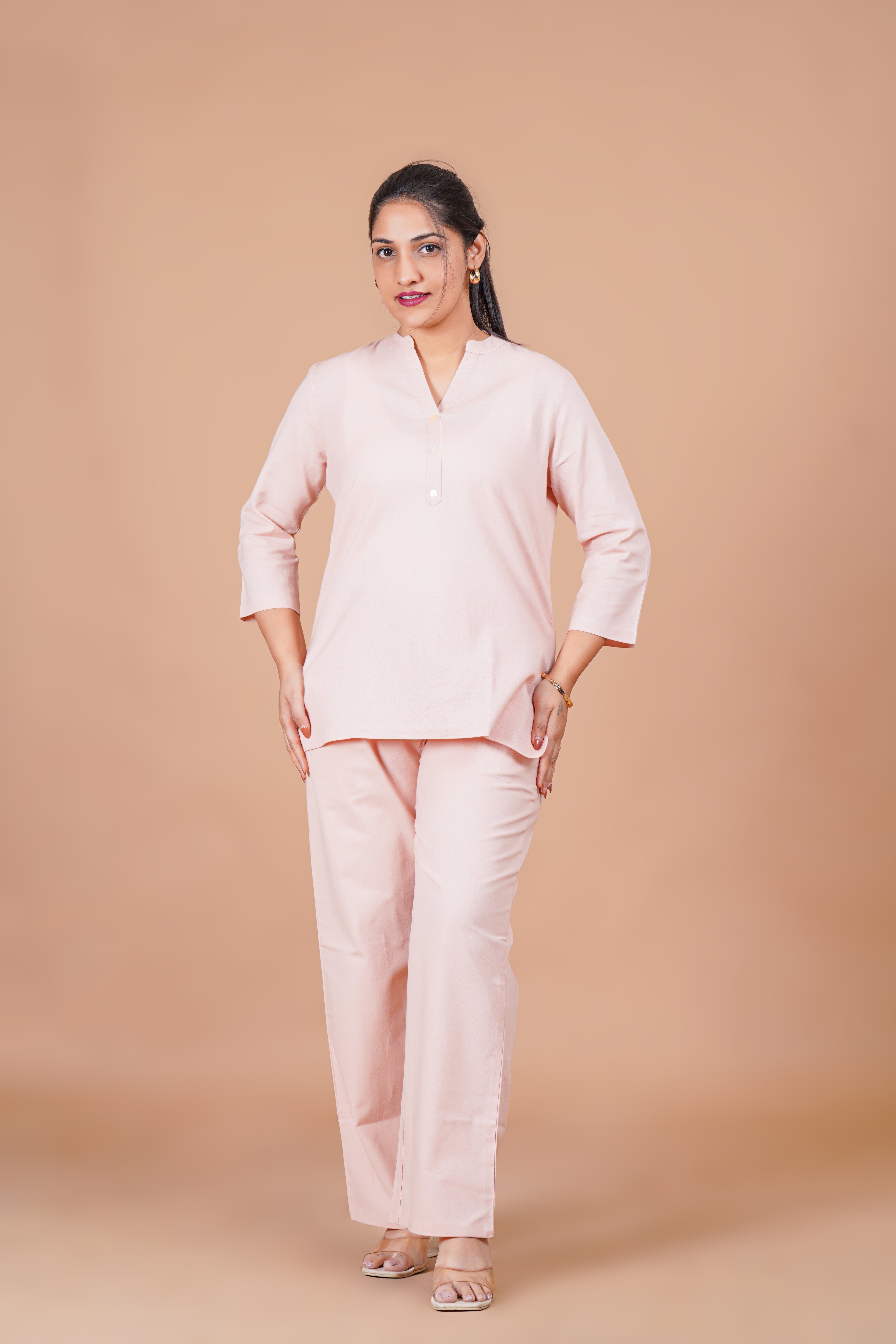 Salmon Pink Co-ords Set