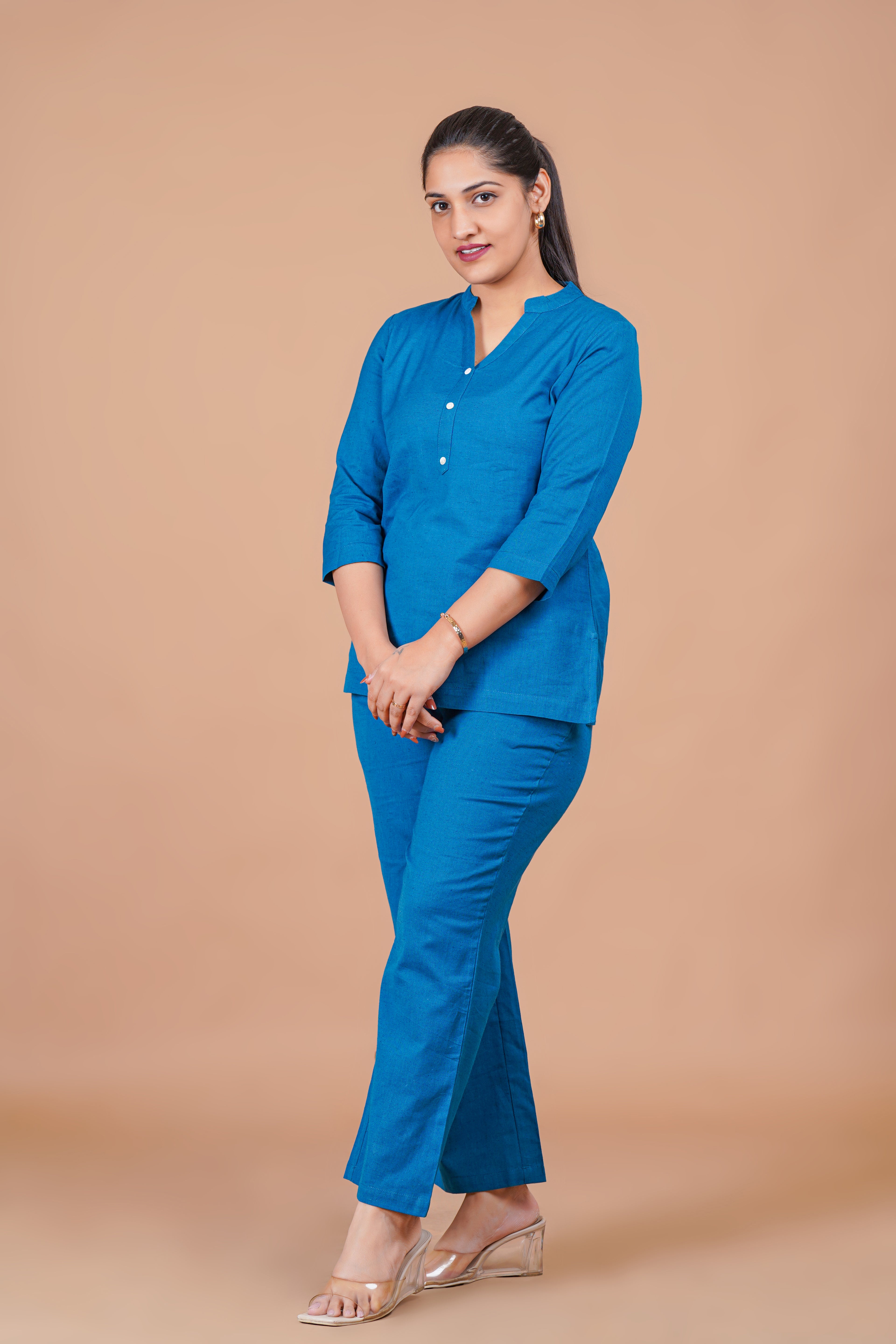 Turquoise Blue Co-ords Set