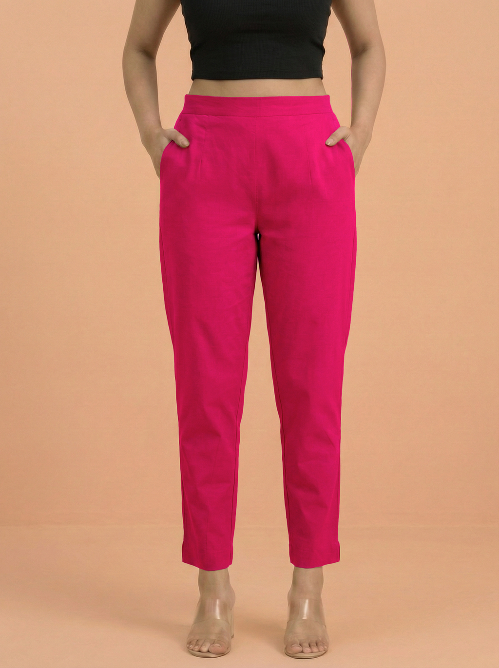Pink Cotton Pants