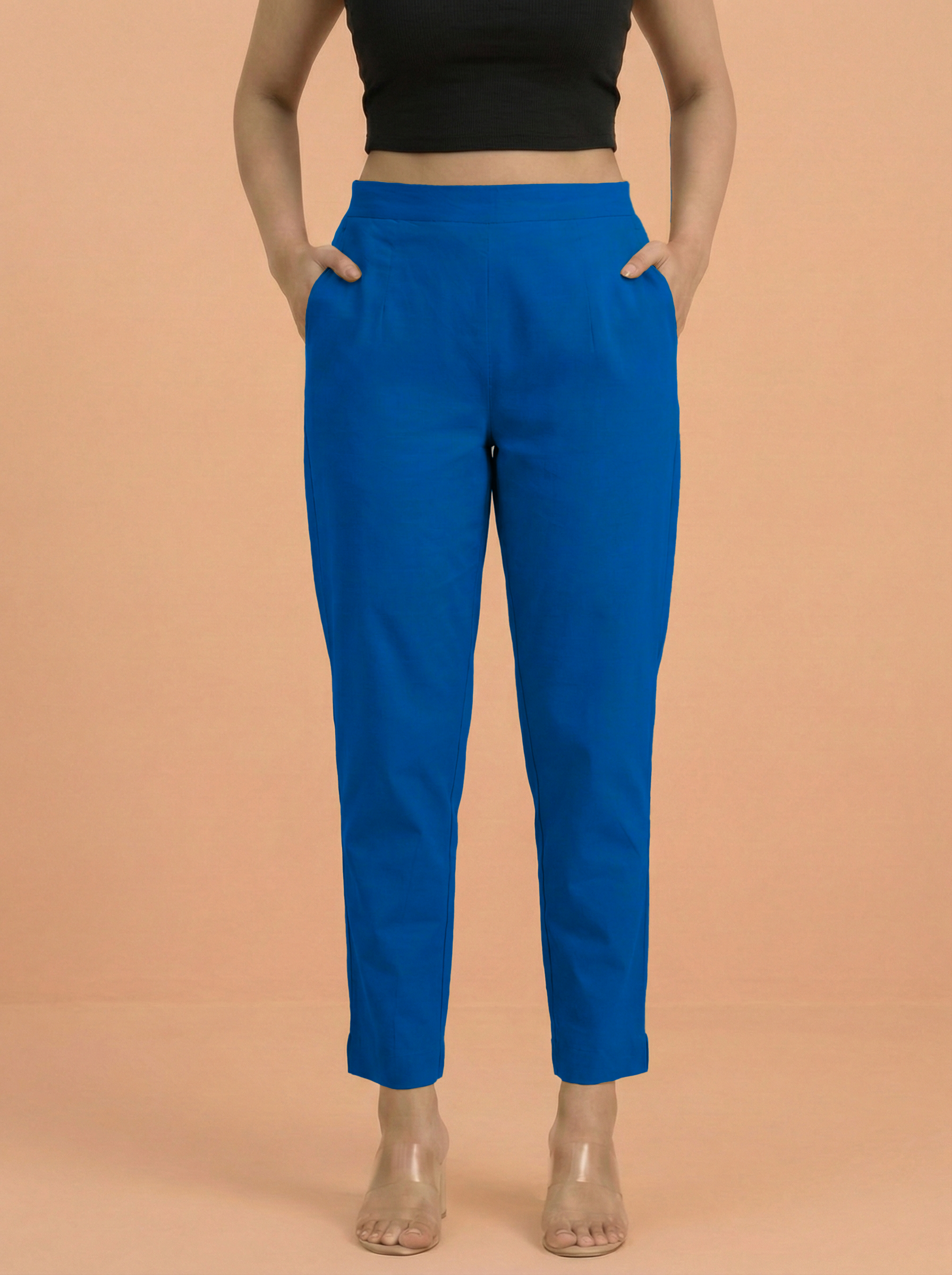 Royal Blue Cotton Pants