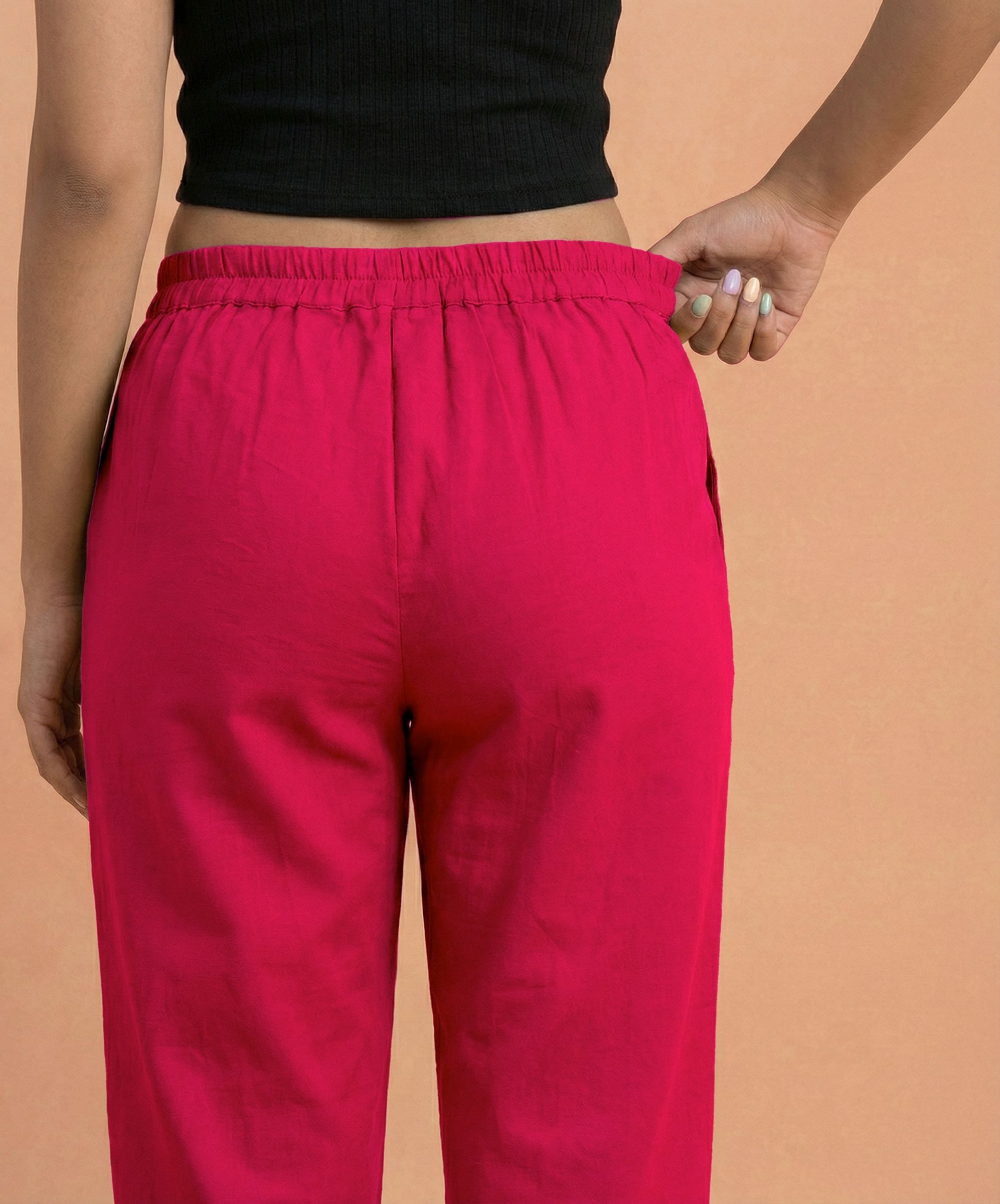 Pink Cotton Pants