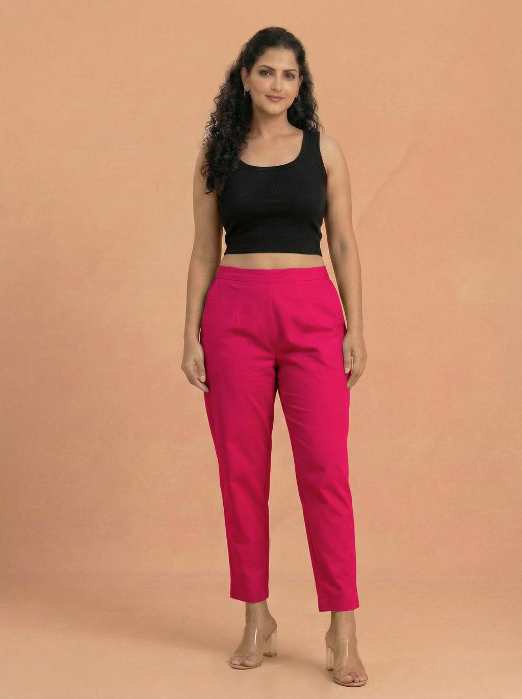 Pink Cotton Pants