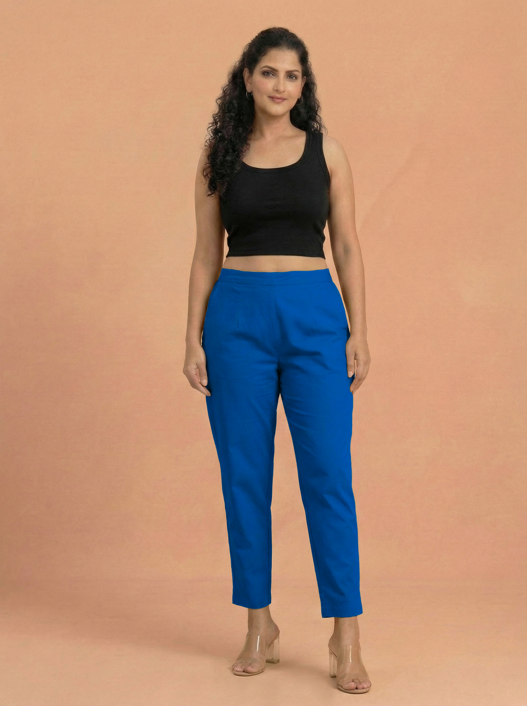 Royal Blue Cotton Pants