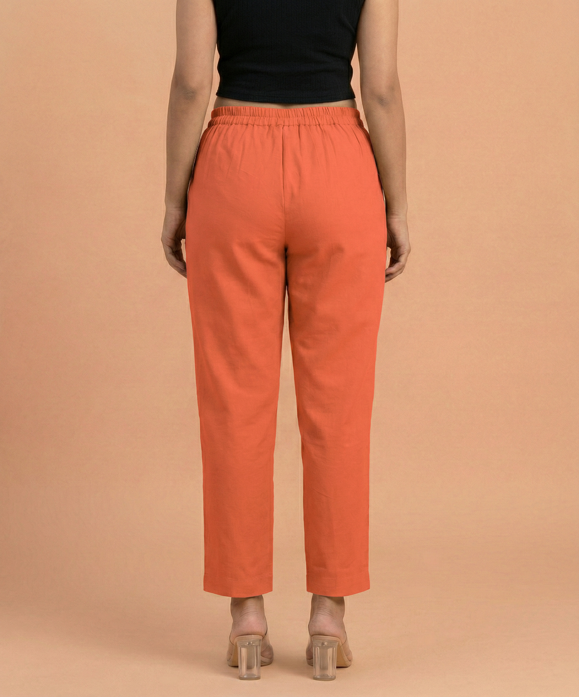 Rust Cotton Pants