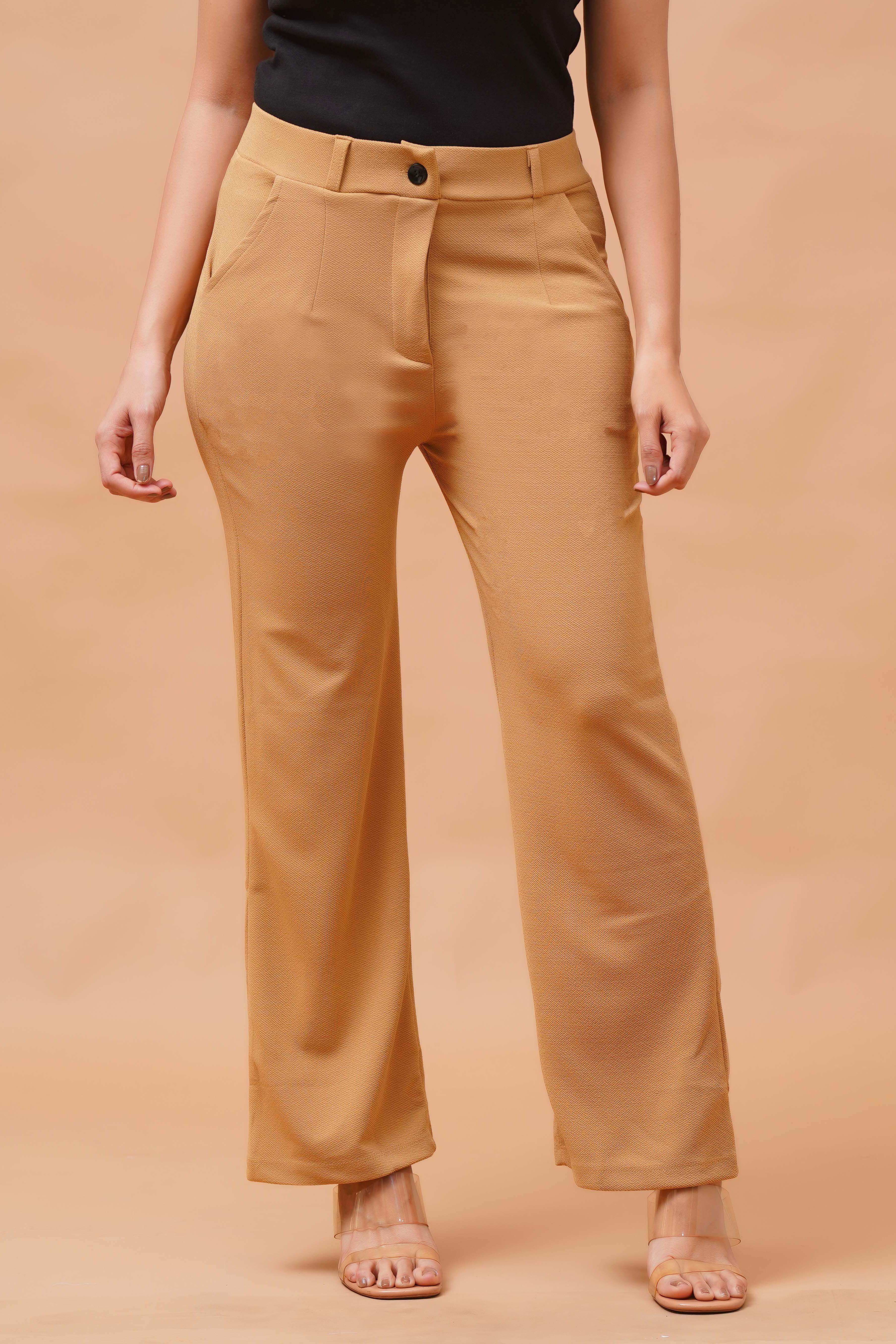 Harrozz Stretchable Valentino Pants Chiku