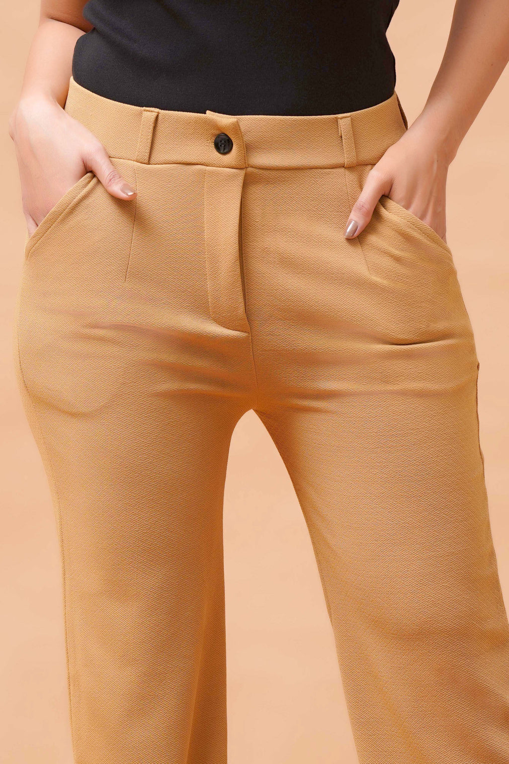 Harrozz Stretchable Valentino Pants Chiku