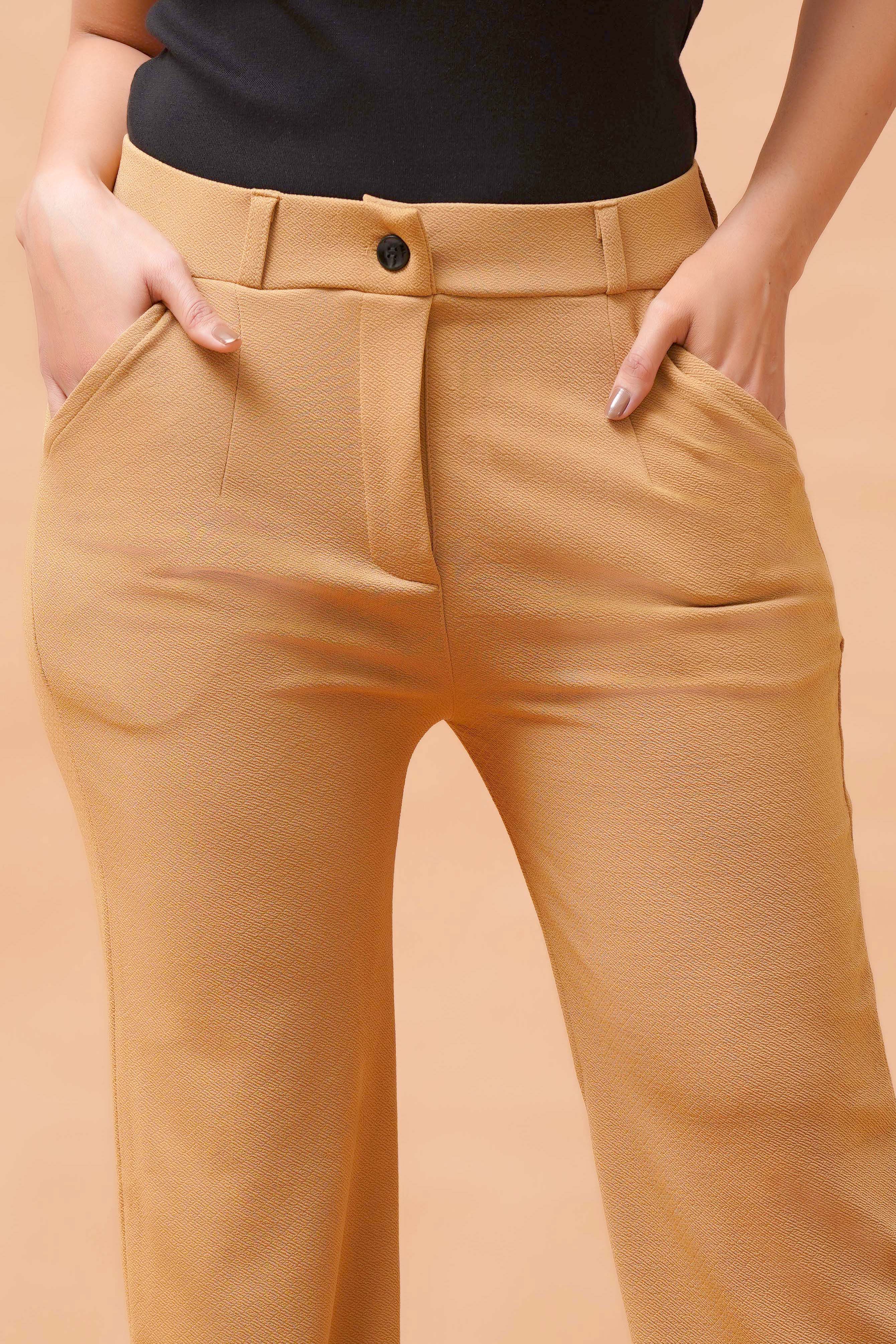 Harrozz Stretchable Valentino Pants Chiku