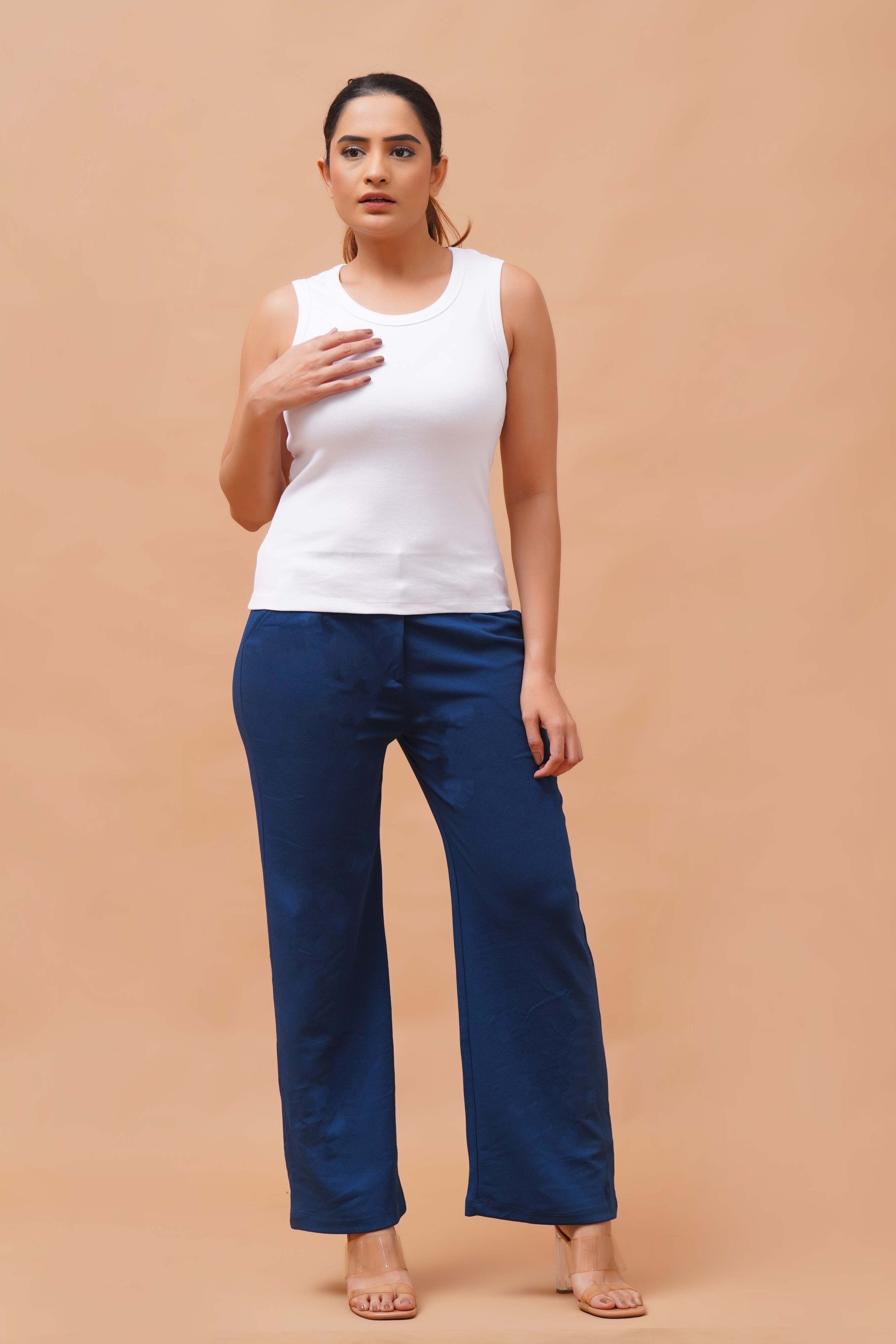 Harrozz Sleeveless Ribbed Top White